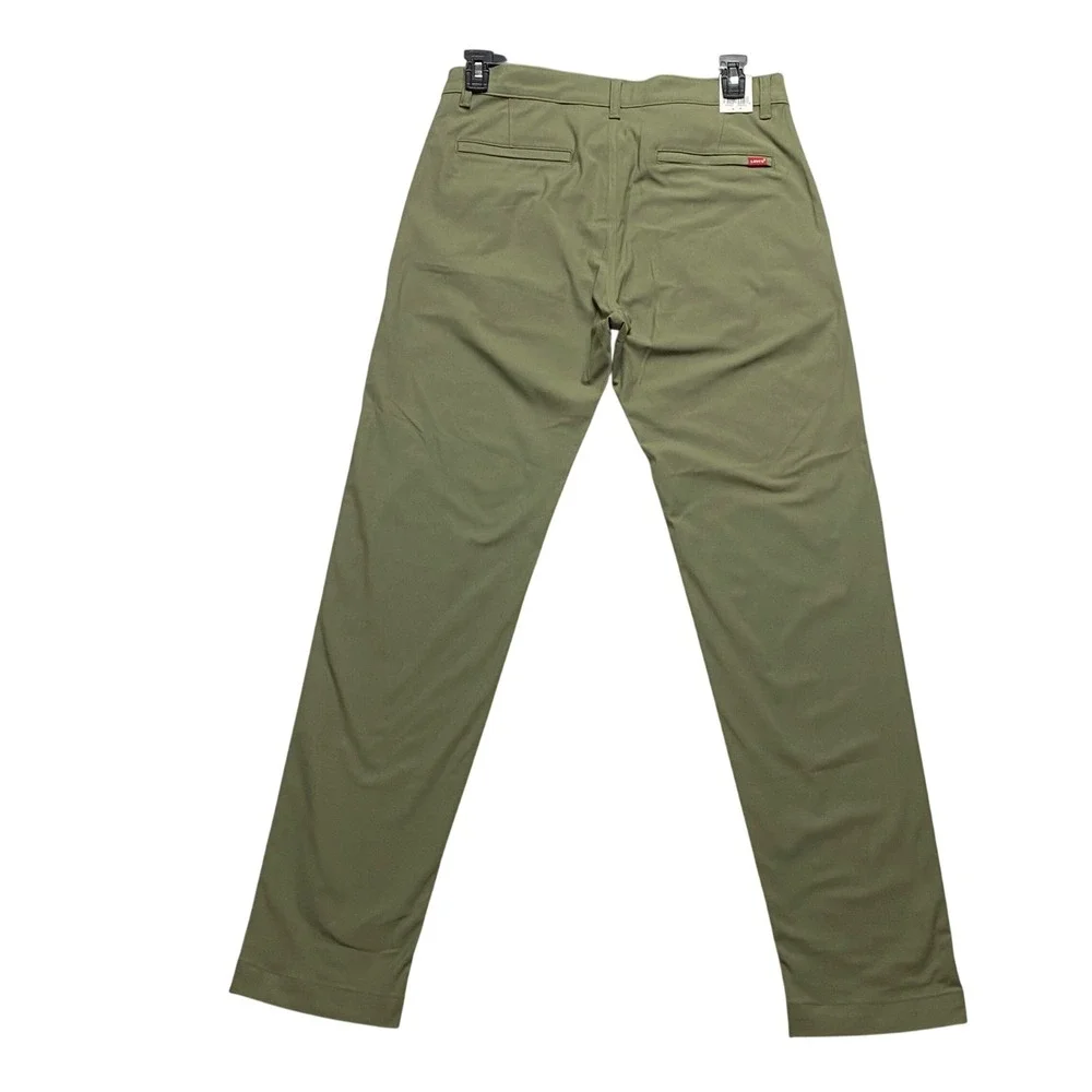 Levis XX Chino Standard Tech Pants Mens Olive‎ Tapered Stretch UPF 50+ 29x30 NWT
